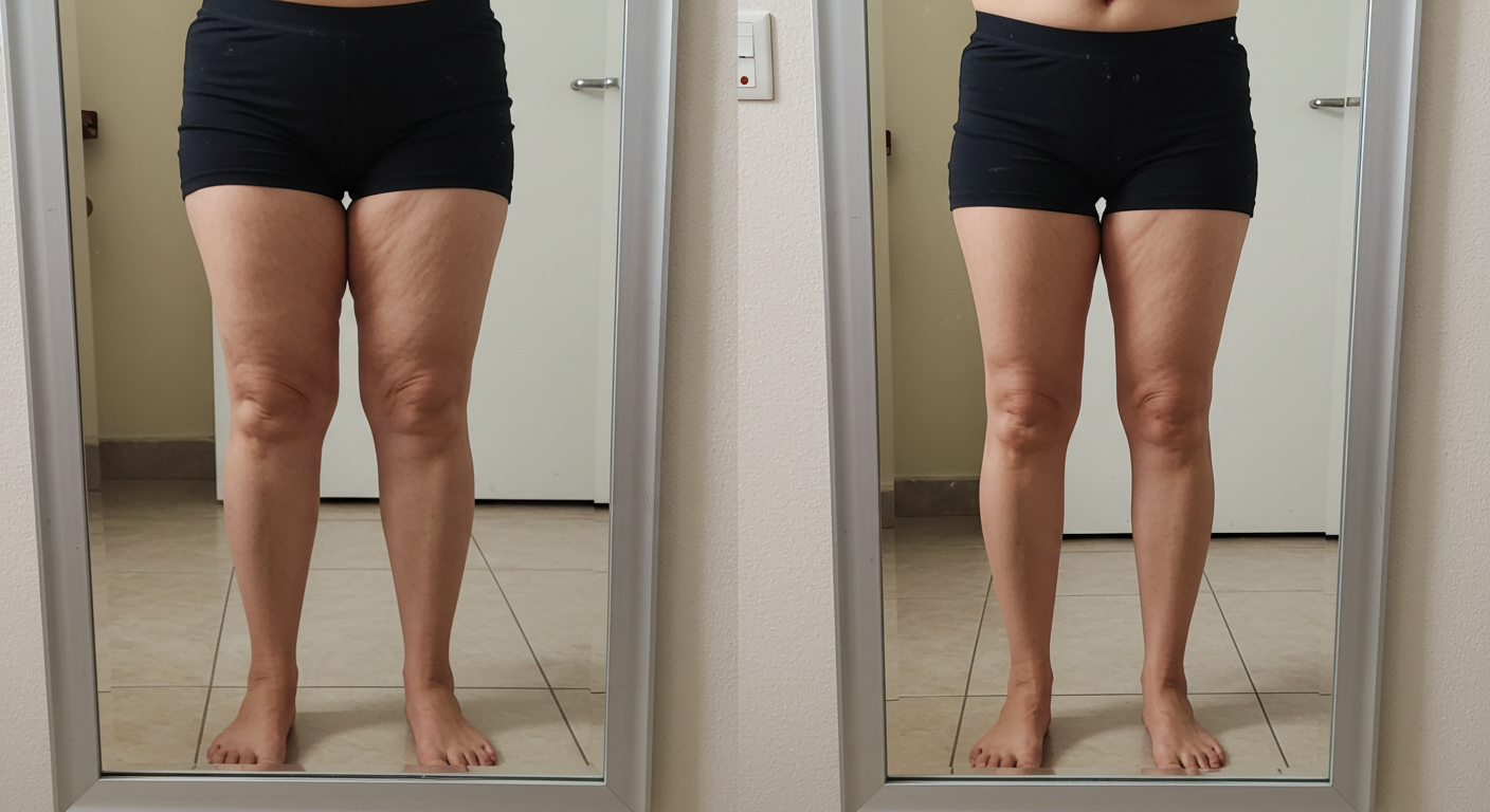 Antes e Depois Pernas